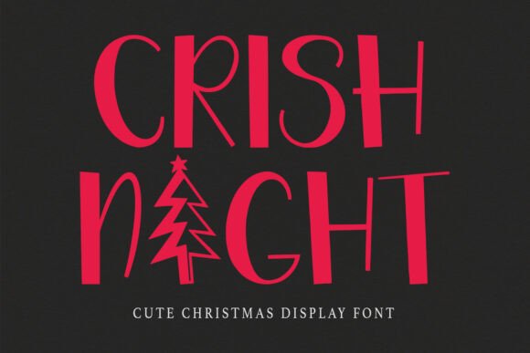 A Playful Crishnight Font for Cheerful Editorial Design