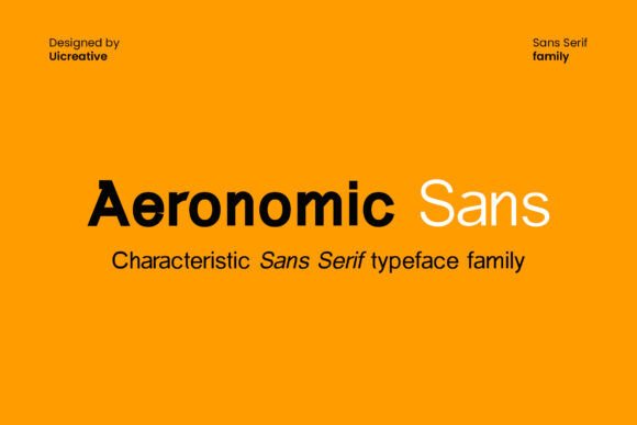 Aeronomic: A Refined Sans Serif for Editorial Design