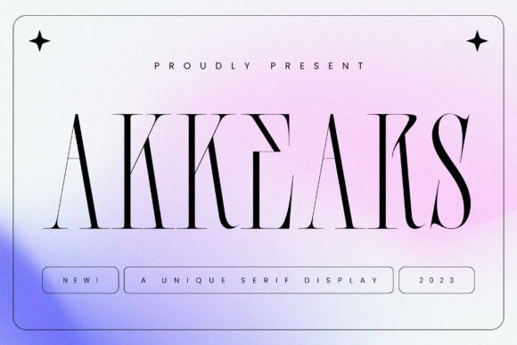 Akkears: A Refined Serif Display Font for Modern Branding