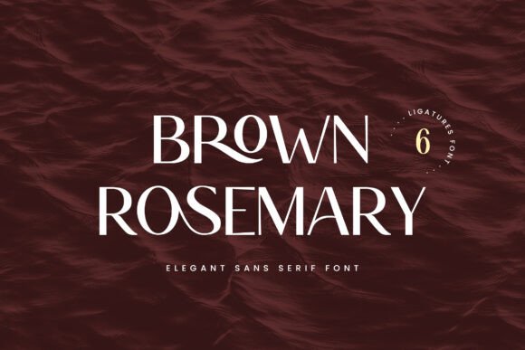 Brown Rosemary: The Elegant Sans Serif Font for Makers