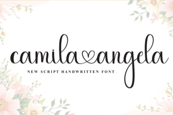 Camila Angela Font: A Warm Script Type for Digital Campaigns
