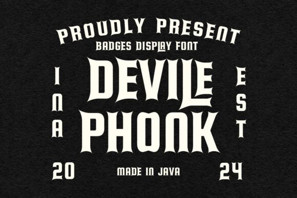Devile Phonk Typeface: A Strong Display Font for Editorial Projects