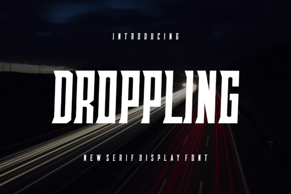 Droppling: A Refined Serif Display Font for Web Projects