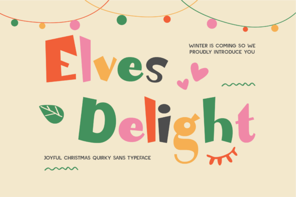 Elves Delight: A Playful Decorative Font for Holiday Branding
