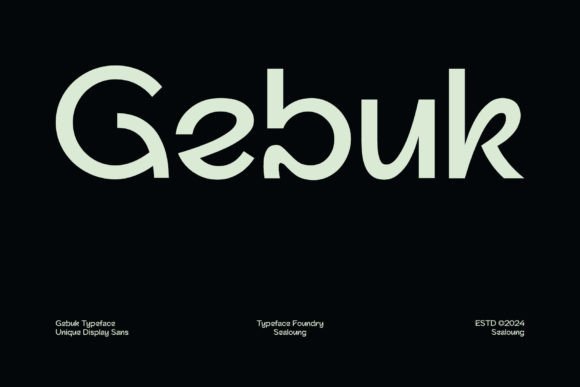 Gebuk Font: A Bold Display Typeface for Campaign Design
