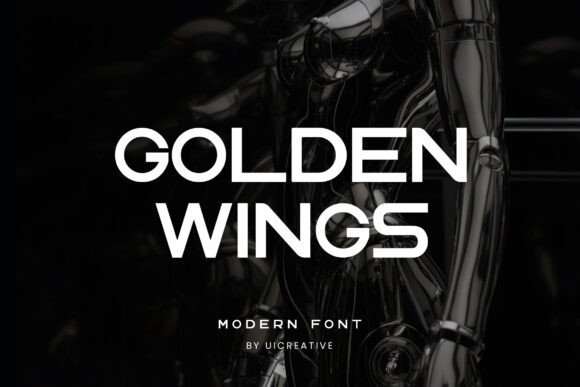 Golden Wings: A Stylish Sans Serif Font for Editorial Design