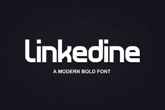 Linkedine: A Bold Sans Serif Display Font for Digital Design