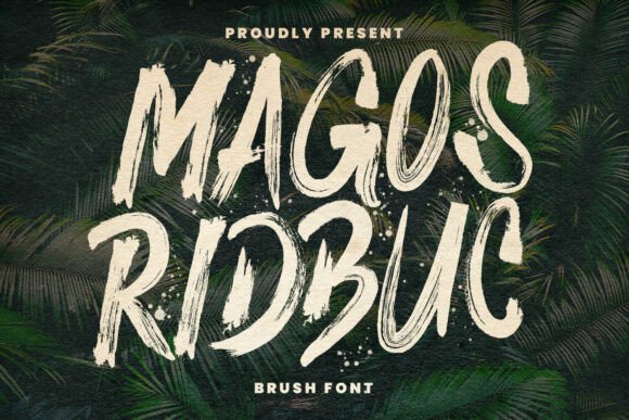 Magos Ridbuc: A Brush-Painted Display Typeface for Publishing