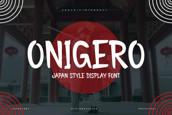 Onigero: A Japanese-Inspired Display Font for Editorial Warmth