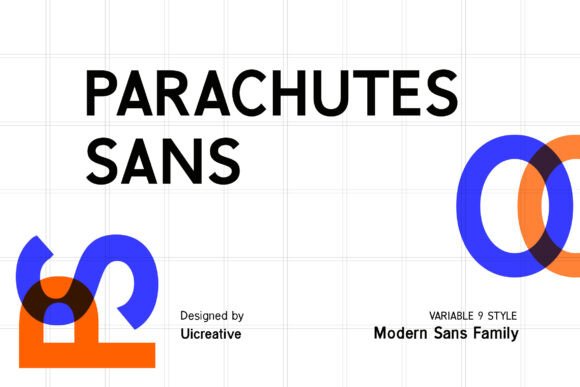 Parachutes Sans: A Modern Display Font for Web Design