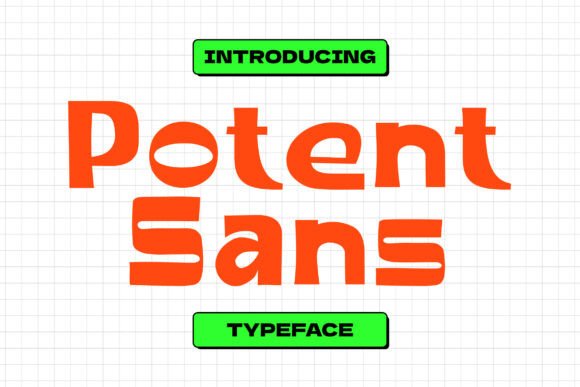 Potent Sans: A Bold, Clean Display Font for Makers