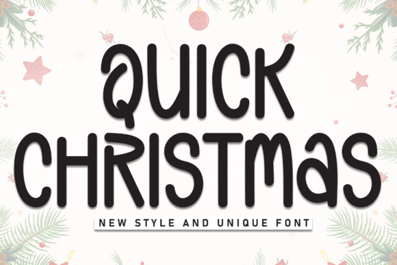 Quick Christmas: A Warm, Handwritten Font for Small Business Branding