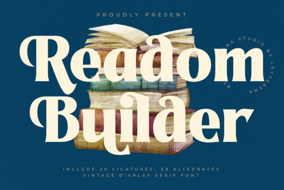 Readom Builder: A Vintage Display Serif That Polishes Small Brands