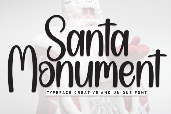 Santa Monument: A Sweet Handwriting Font for Campaigns