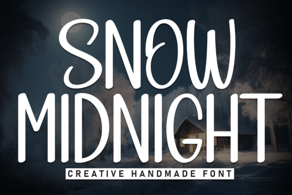 Snow Midnight: A Handwritten Display Font That Feels Like a Warm Welcome