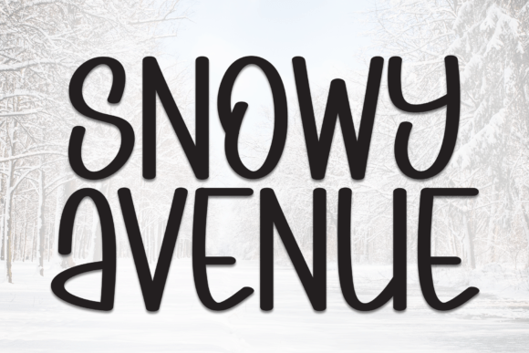 Snowy Avenue: A Sweet, Handwritten Display Font for Branding