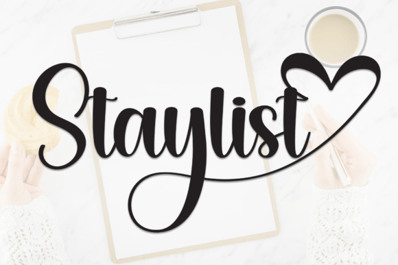 Staylist: A Friendly Handwritten Font for Boutique Brands