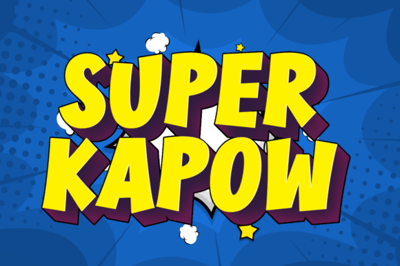Super Kapow: A Bold Comic Display Typeface for Editorial Impact