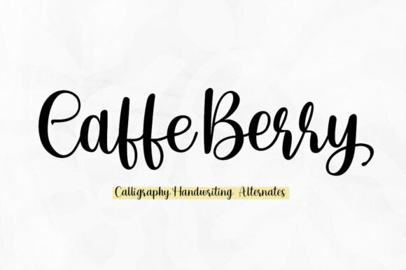 The Cafeberry Font That Makes Handmade Products Feel Artisan